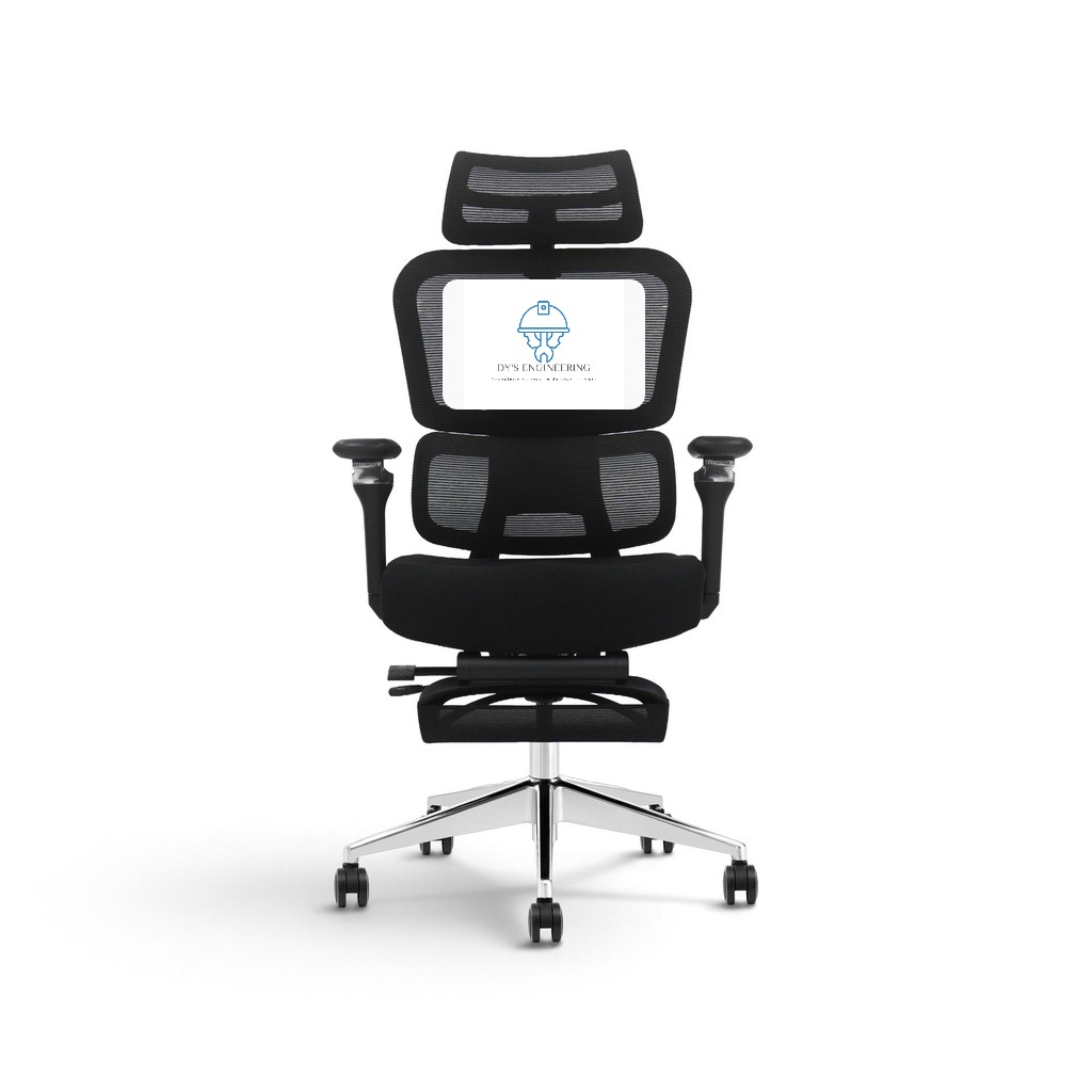 Fauteuil directeur / agent en tissu noir