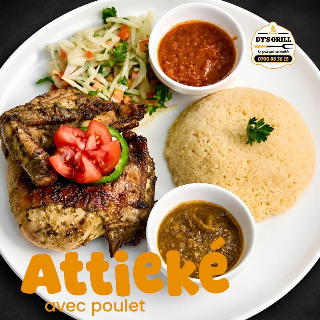 Attiéké avec poulet